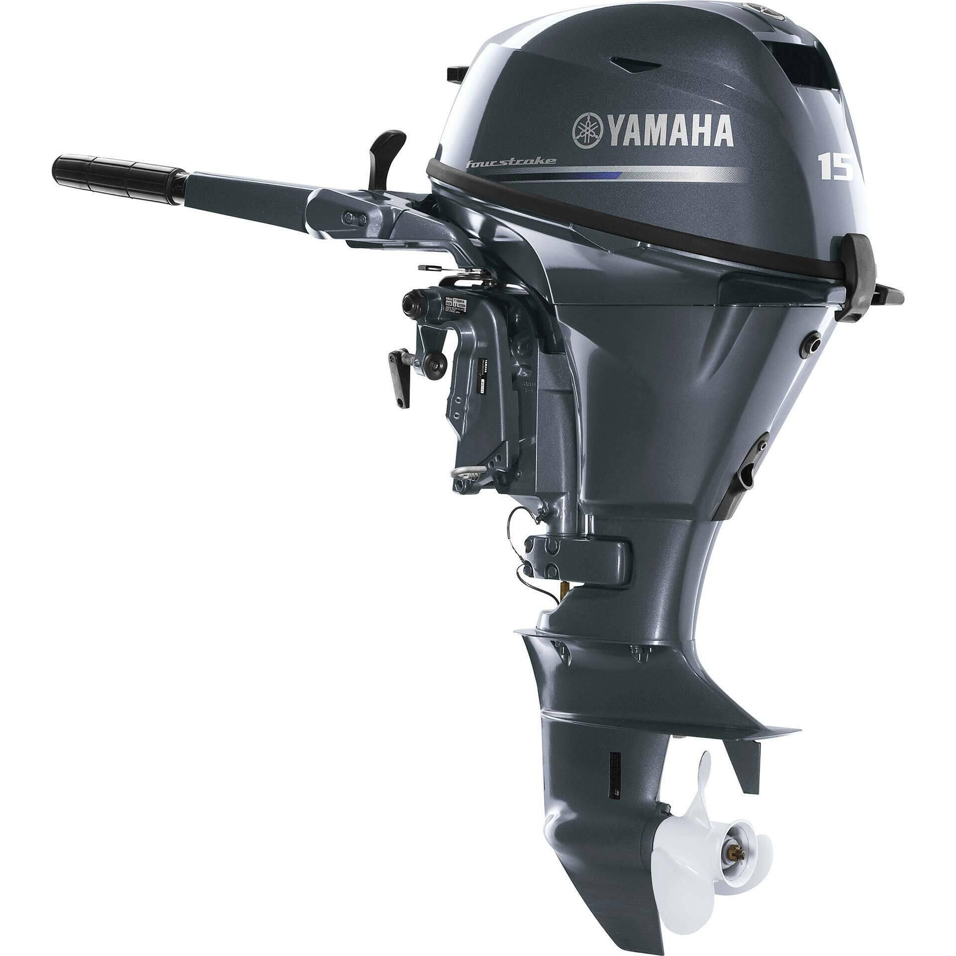 15 Shaft New (2026) Yamaha 15 HP Tiller (F15) four-stroke Outboard Motor (F15SMHA) Start Rope Tilt Manual
