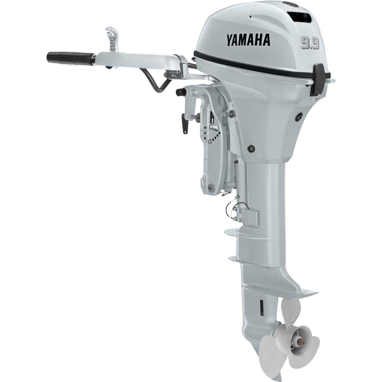 15 Shaft New (2026) Yamaha 9.9 HP Tiller (F9.9) Outboard Motor (F9.9SMHB2) Start Rope Tilt Manual White